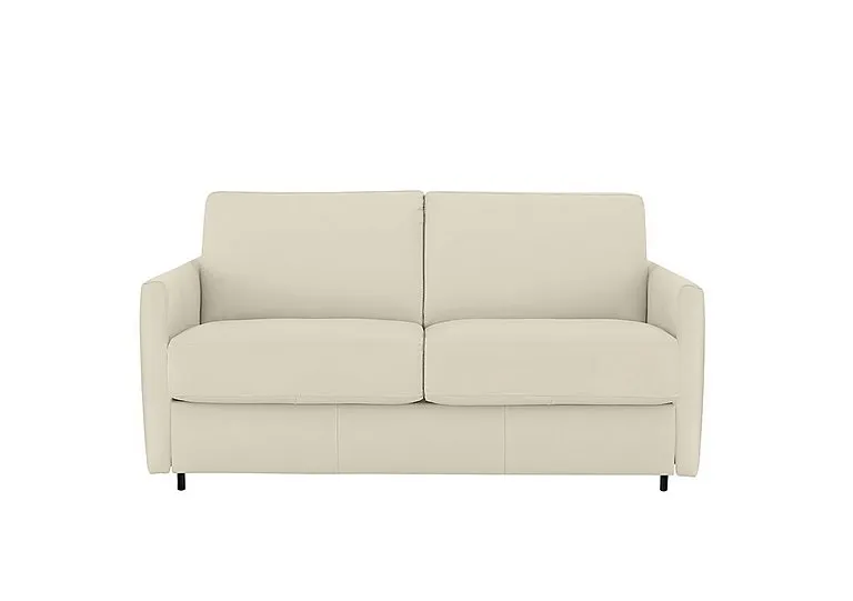 Alcova 2 Seater Leather Sofa Bed with Slim Arms - Sofas and Armchairs - In Time for Christmas