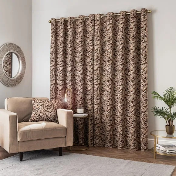 Magma Marbled Eyelet Curtain 4