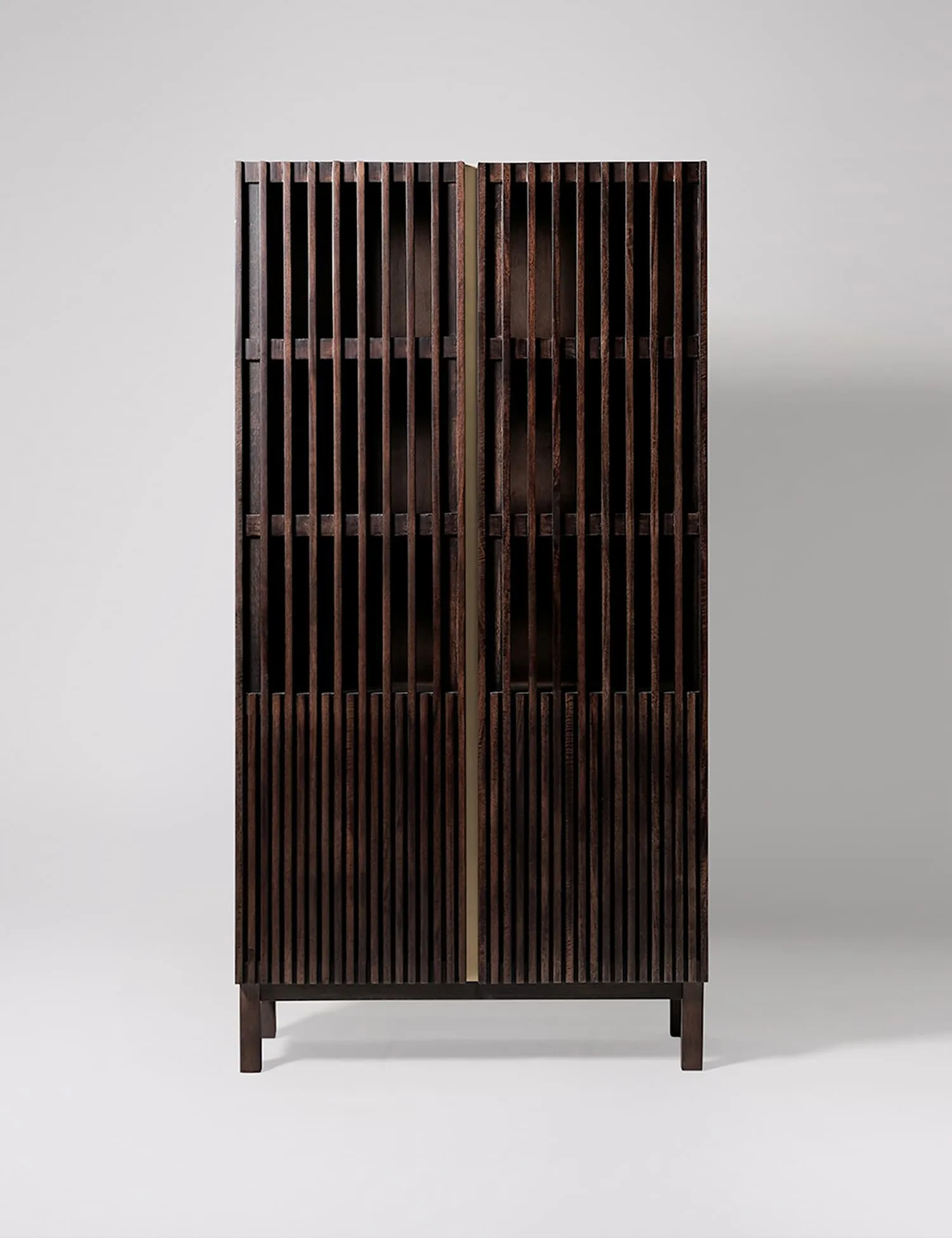 Swoon Klaus Mango Wood 2 Door Cabinet Dark Brown