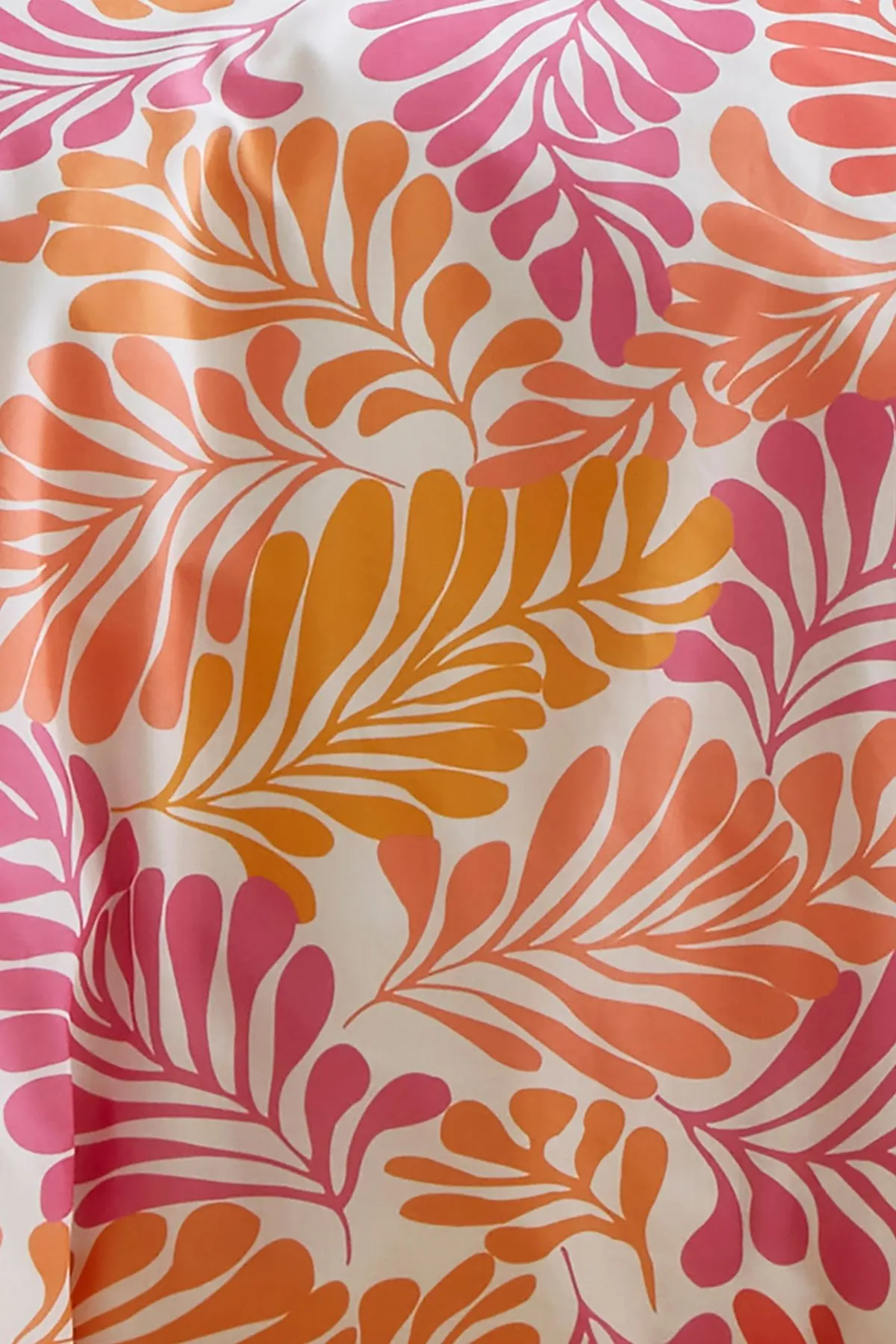 Appletree 'Carmen' 100% Cotton Palm Leaf Print Duvet Cover Set in Pink 3