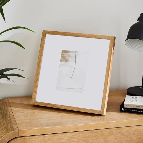 Oversized Mount Square Light Wood Photo Frame 1