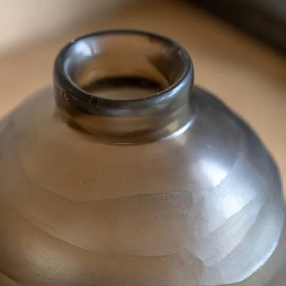 Cedar & Sage Bevelled Glass Globe Vase 2