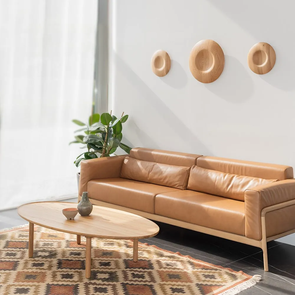 Gazzda Mu Coffee Table Oval 120 x 65cm Smoked Oiled Oak 4