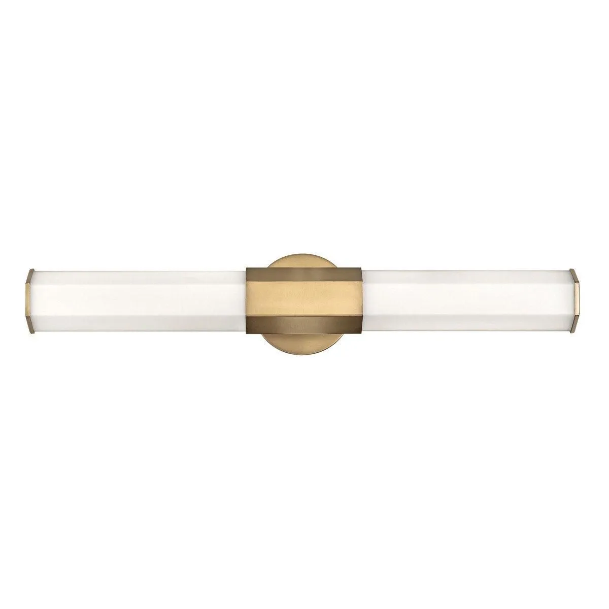 Netlighting Hinkley Facet Integrated LED Bathroom Wall Lamp Heritage Brass 3000K IP44 in Yellow
