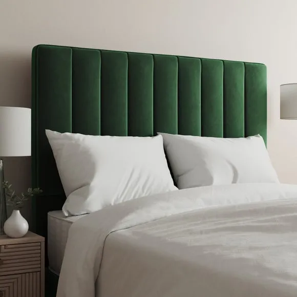 Luxury Velvet Vertical Stripe Headboard 1