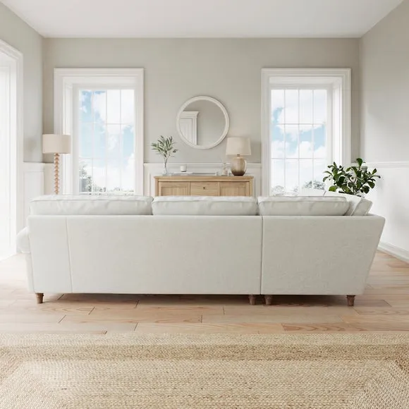 Flori Chenille Soft Texture Corner Sofa 2
