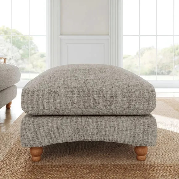 Martha Chunky Chenille Footstool 2