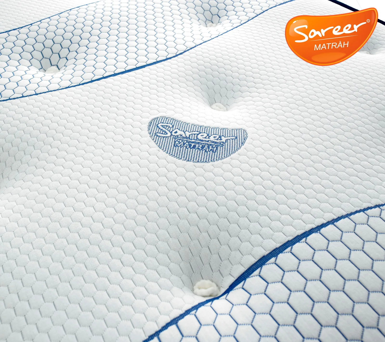 Sareer Furniture Limited Cool Blue Memory Coil Mattress in White 3