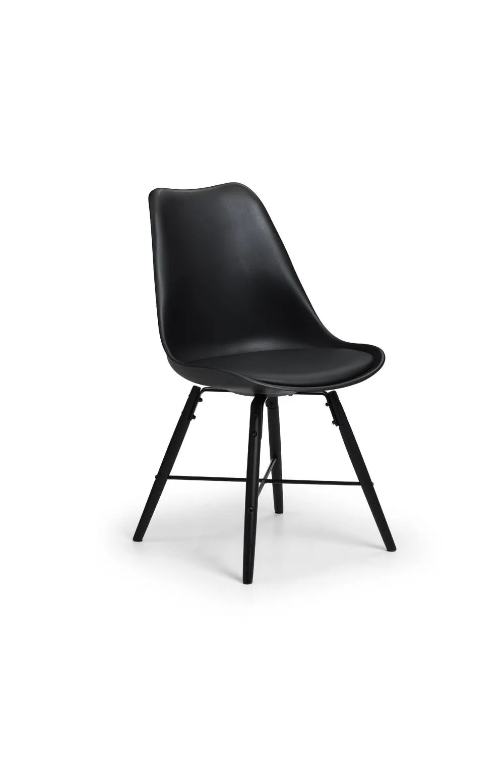 Julian Bowen Kari Plastic Dining Chair (Set of 2) in Black 6