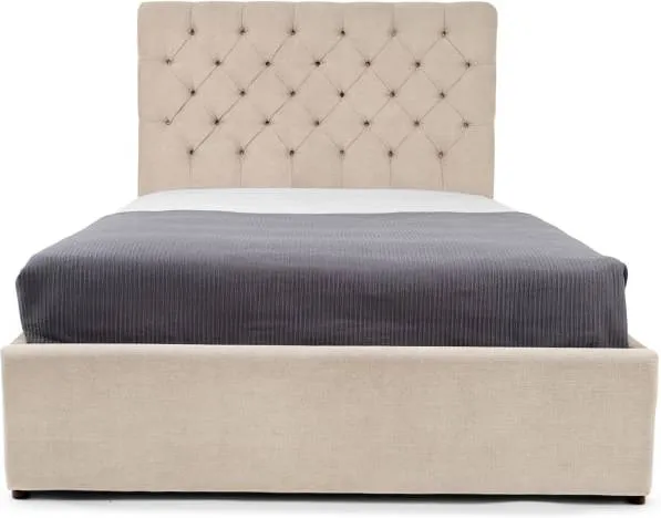 Skye Kingsize Bed with Storage, Tulip Cream