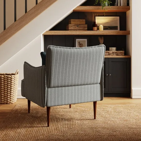 Rylee Brushed Pinstripe Occasional Armchair 2