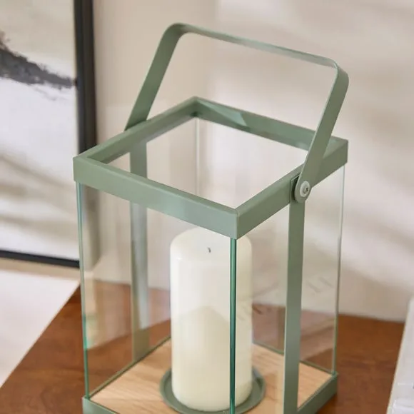 Modern Glass & Metal Lantern 2