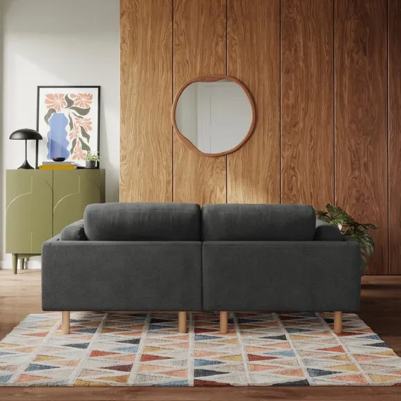 Newton Luxe Chenille Corner Chaise Sofa 3