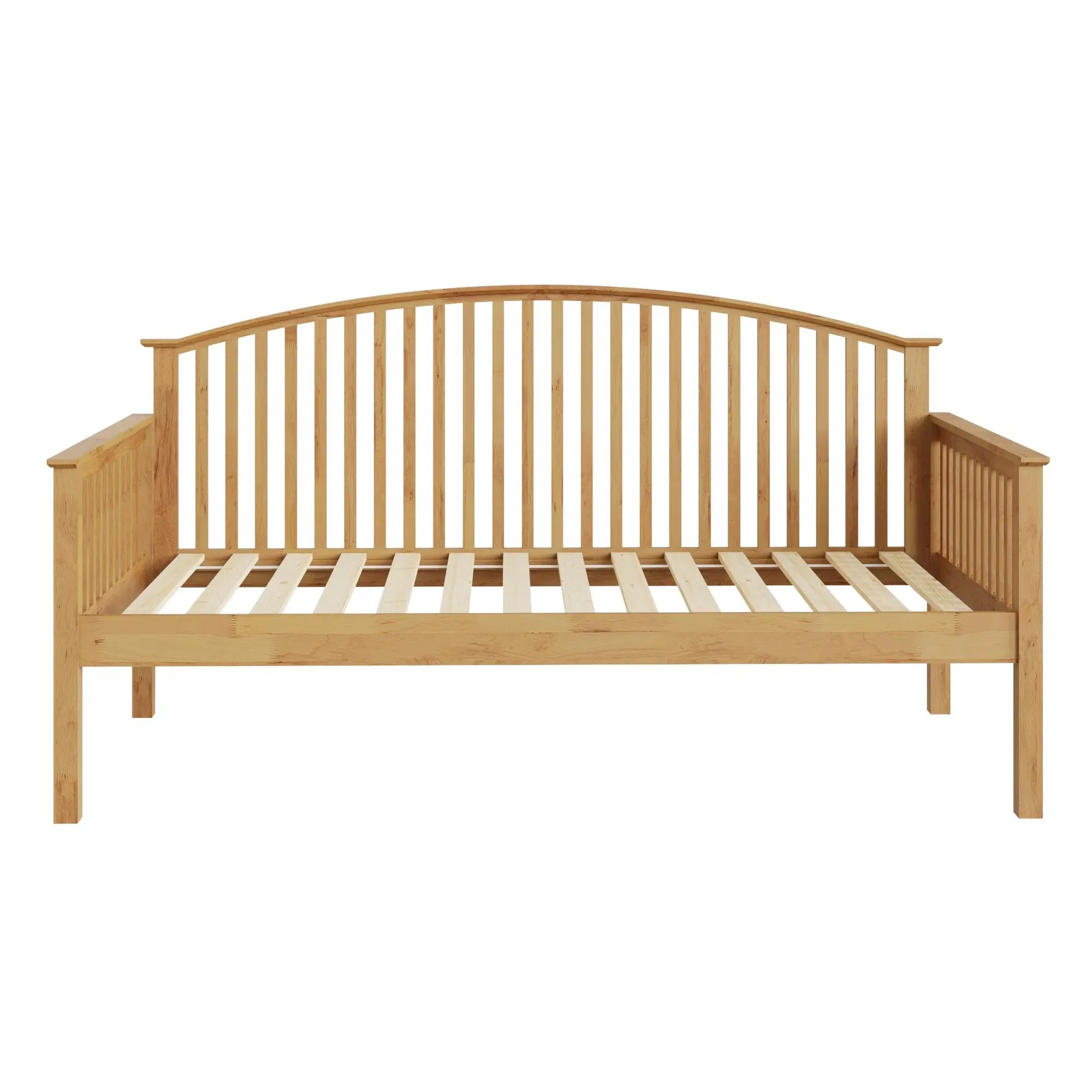 GFW Madrid Wooden Day Bed in Light Oak 2