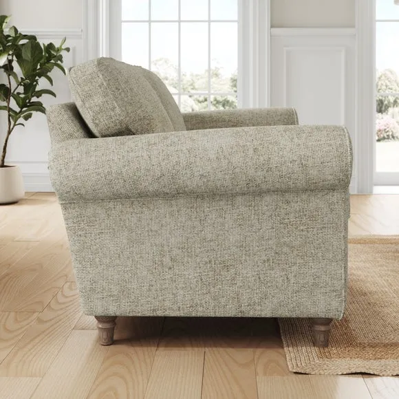 Flori Chunky Chenille 3 Seater Sofa 2