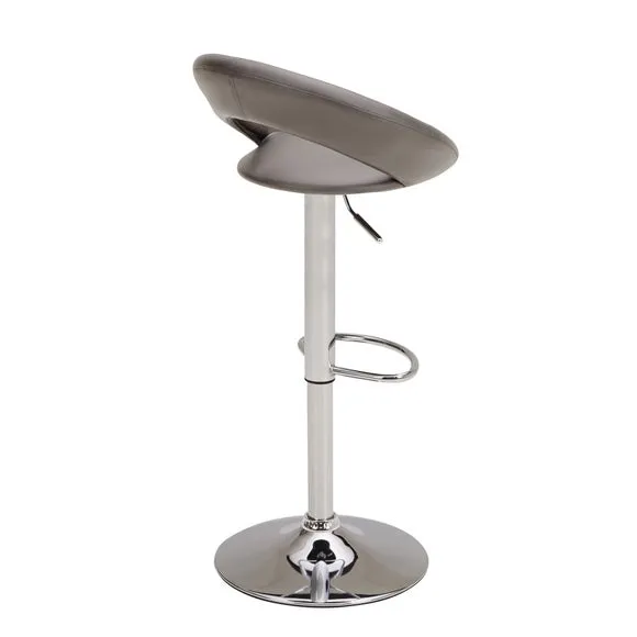 Knox Adjustable Height Swivel Bar Stool, Faux Leather 4