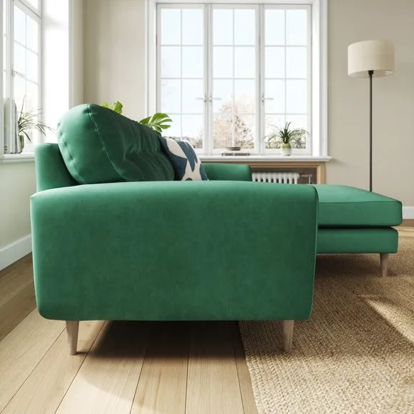 Sven Opulent Velvet Reversible Corner Chaise Sofa 2