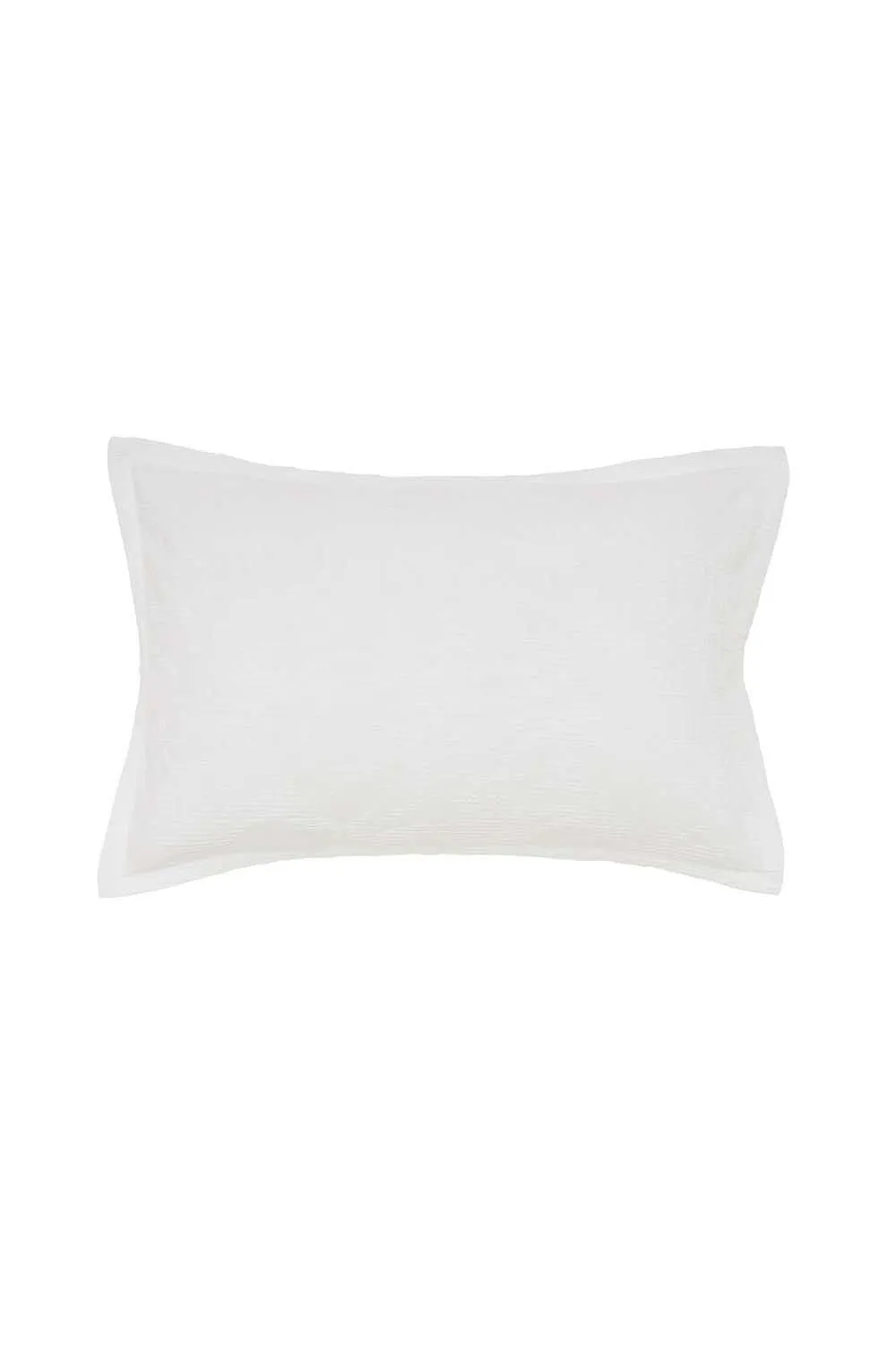 Murmur 'Iris' Cotton Percale Oxford Pillowcase in White