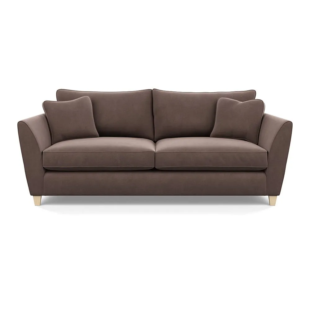 Heal's Torino 4 Seater Sofa Smart Velvet Mouse Natural Feet 1