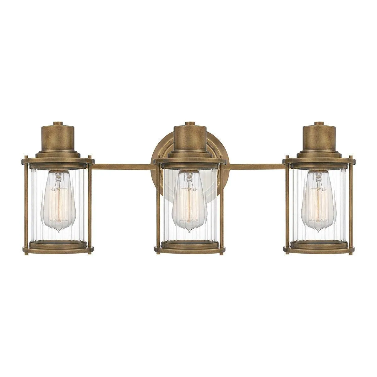 Netlighting Quoizel Riggs Wall Lamp Weathered Brass IP44 in Yellow