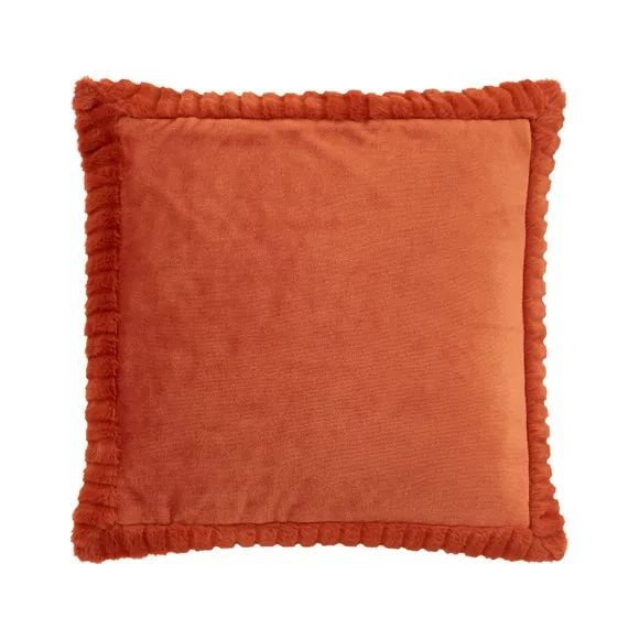 Catherine Lansfield Faux Velvet Cushion 2