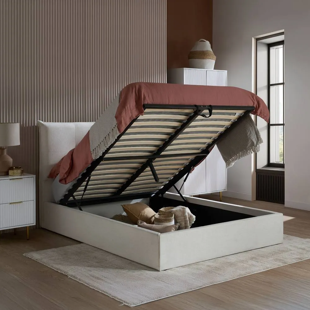 Birlea Haven Ottoman Double Bed in Off-White 2