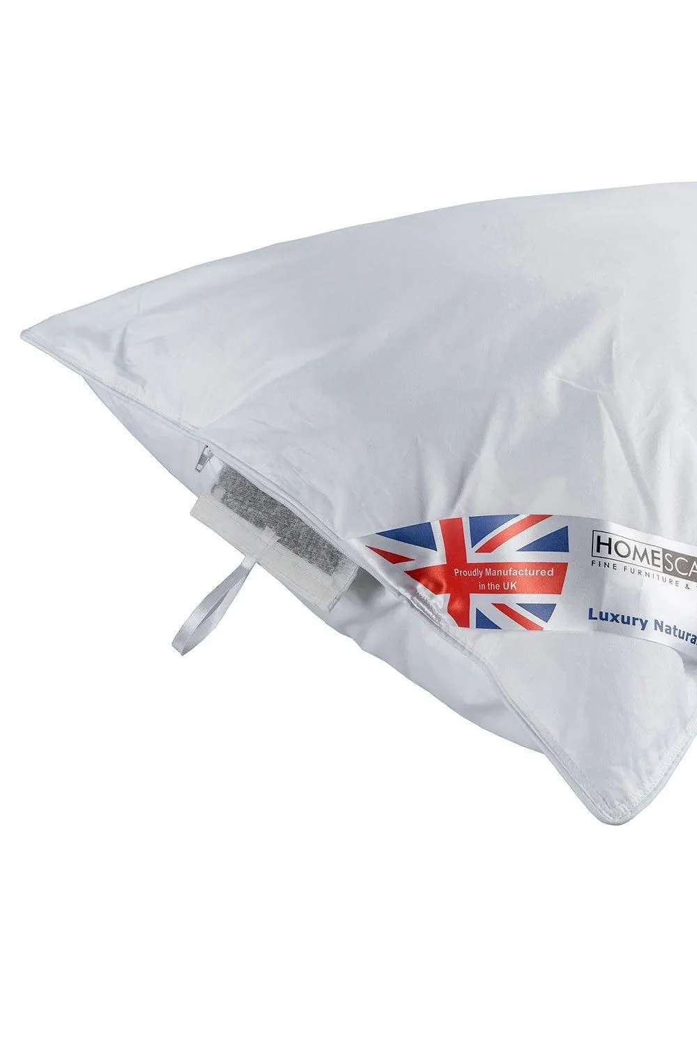 Homescapes Super Microfibre Camomile Pillow with Dried Camomile Insert in White 2