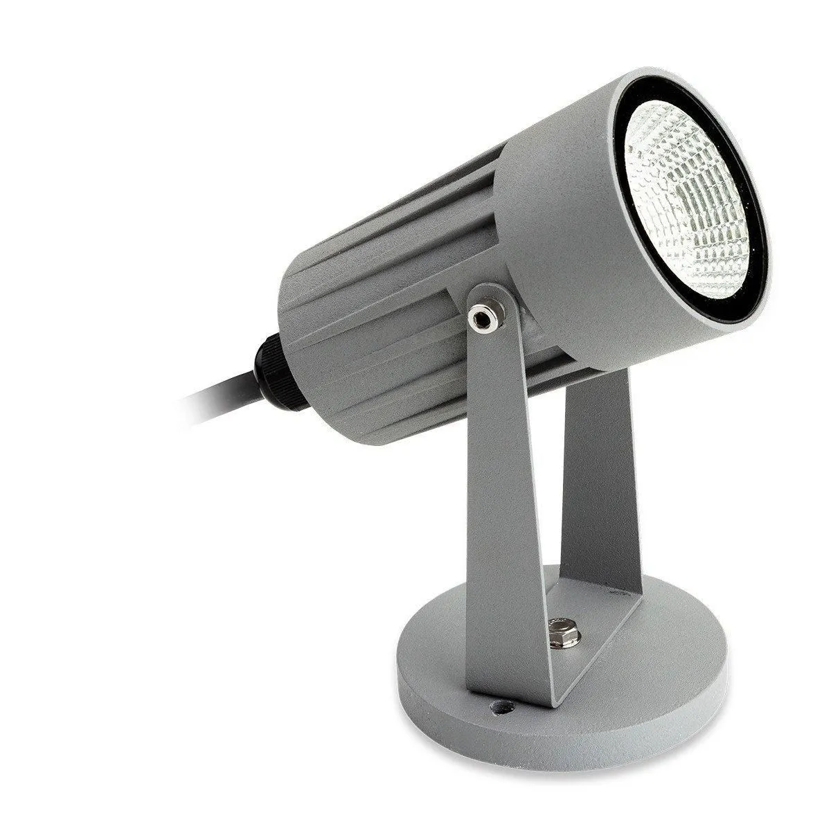 Netlighting LED 1 Light Outdoor Wall Light & Spike Spot Silver IP44