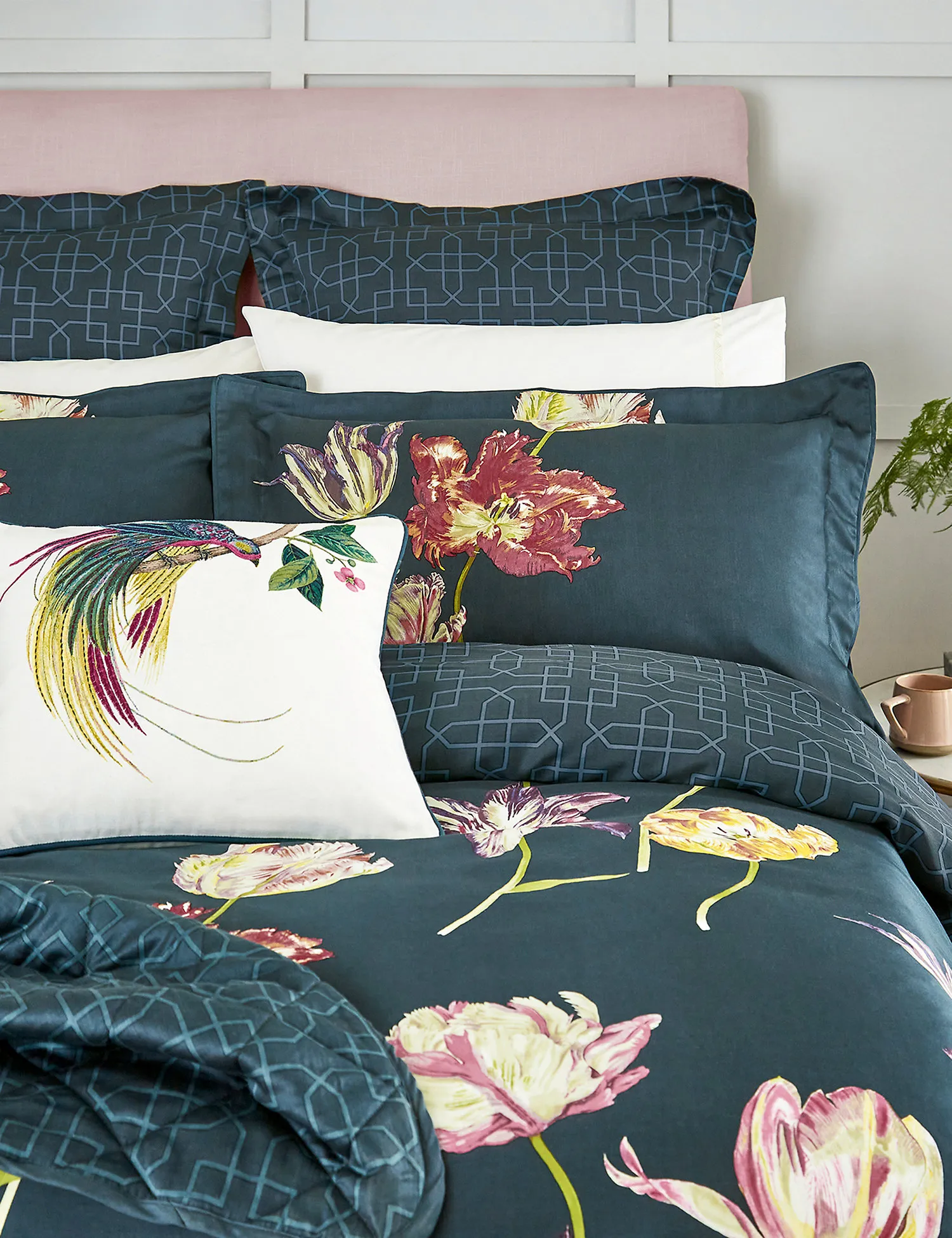 M&S Sanderson Pure Cotton Tulipomania Duvet Cover
