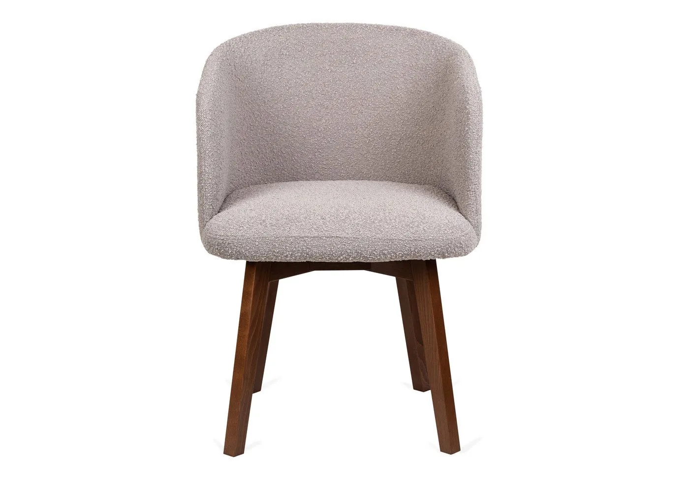 Heal's Edit Swivel Office Chair Copenhagen Grey Walnut Stain Leg