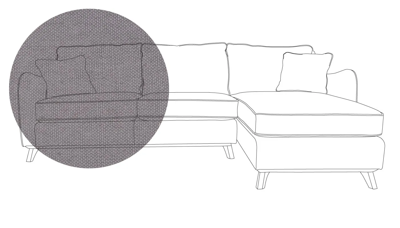 Heal's Ravello Right Hand Corner Sofa Linen Mix Shadow