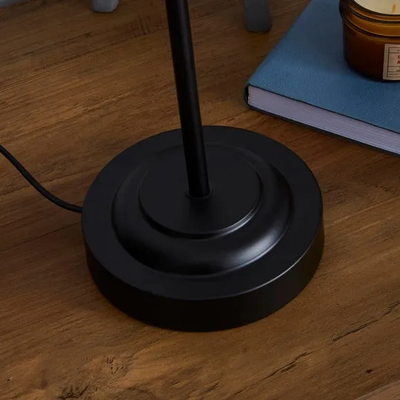 Healy Black Industrial Table Lamp 4