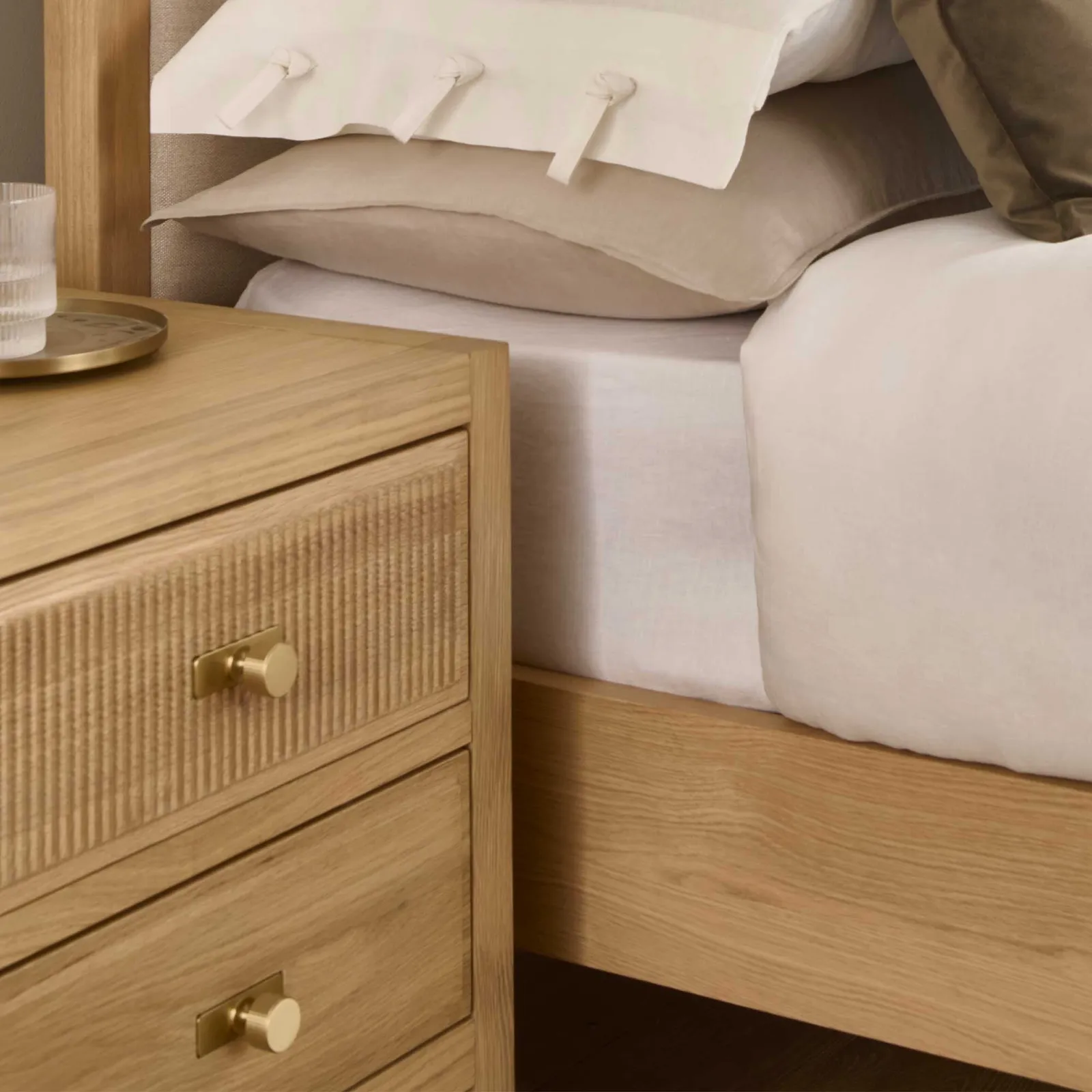 Chevilly 2 Drawer Bedside Table | Barker & Stonehouse 3