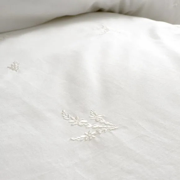 Bianca Lottie Embroidery 100% Cotton Duvet Cover & Pillowcase Set 3