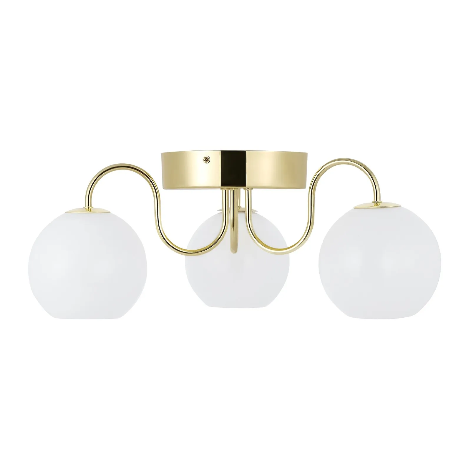 Nordlux Franca Ceiling Light Brass Metal E14 Mains in Gold 3