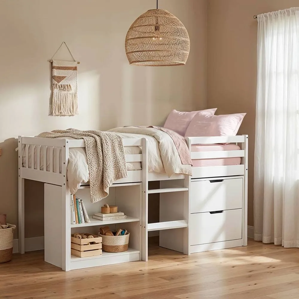 Nöa and Nani Mira Sleepstation Single Cabin Bed in White