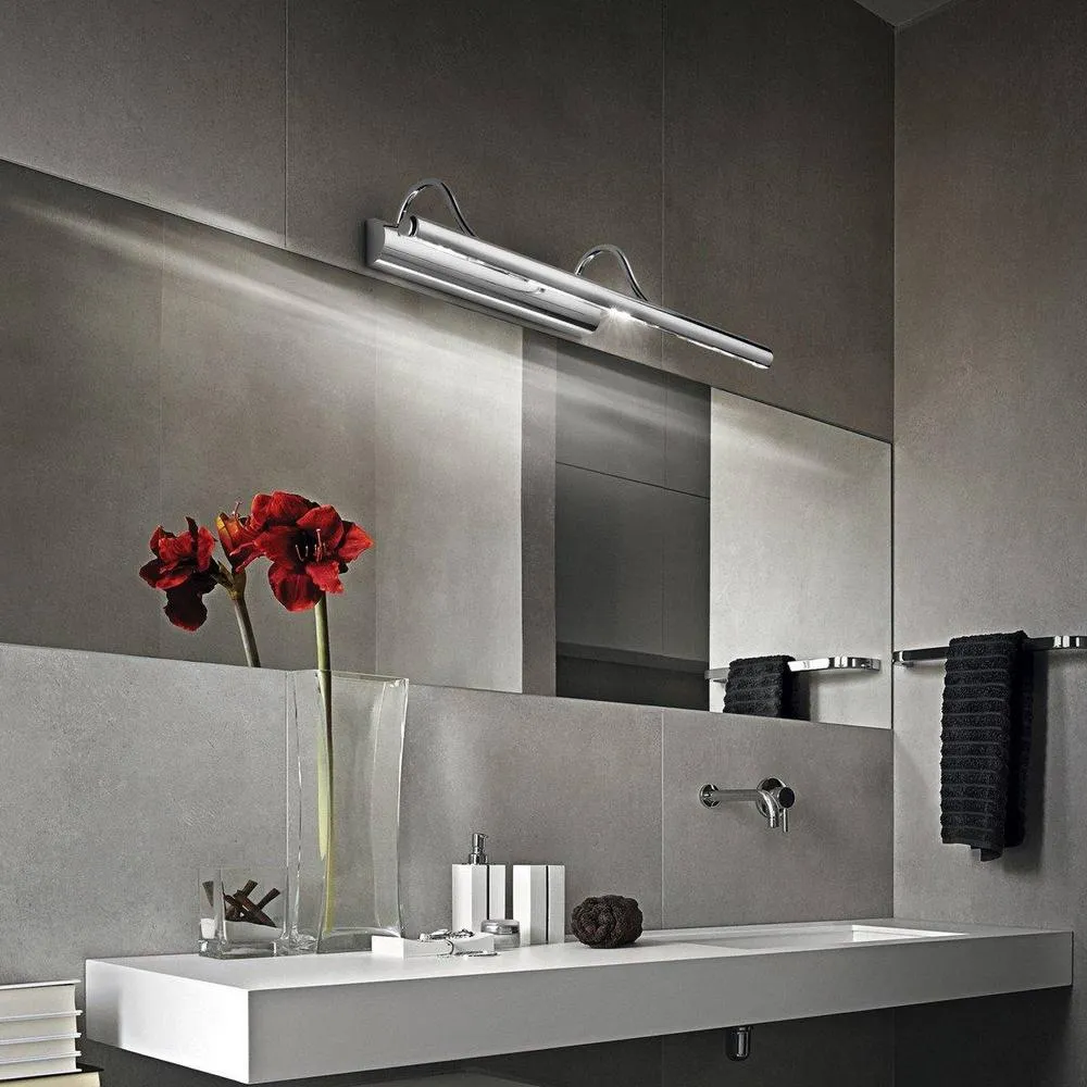 Netlighting Mirror 4 Light Picture Wall Light Chrome G9 in Grey 2
