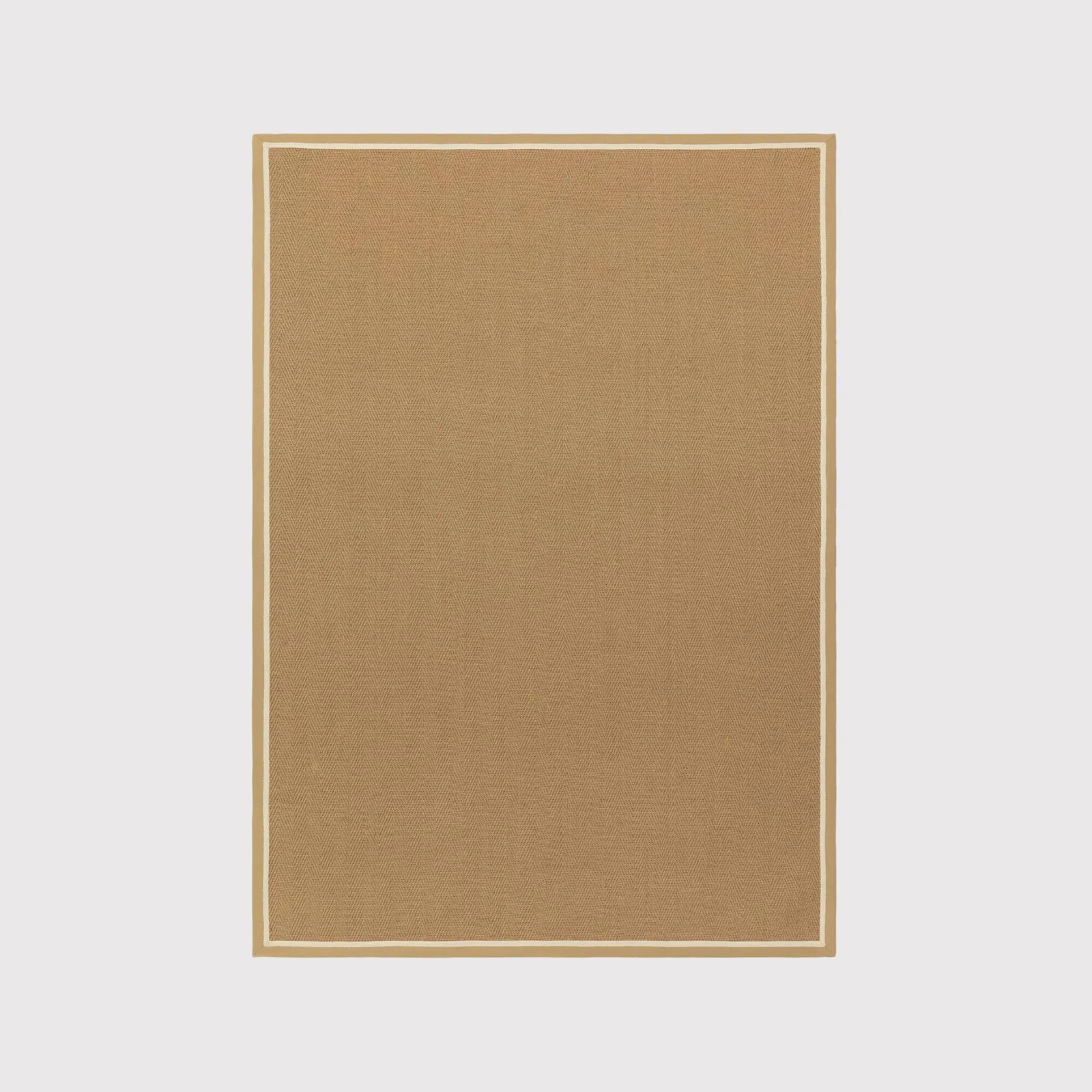Herringford Border Linen Cream 240X340Cm Rug, Square Fabric | Barker & Stonehouse