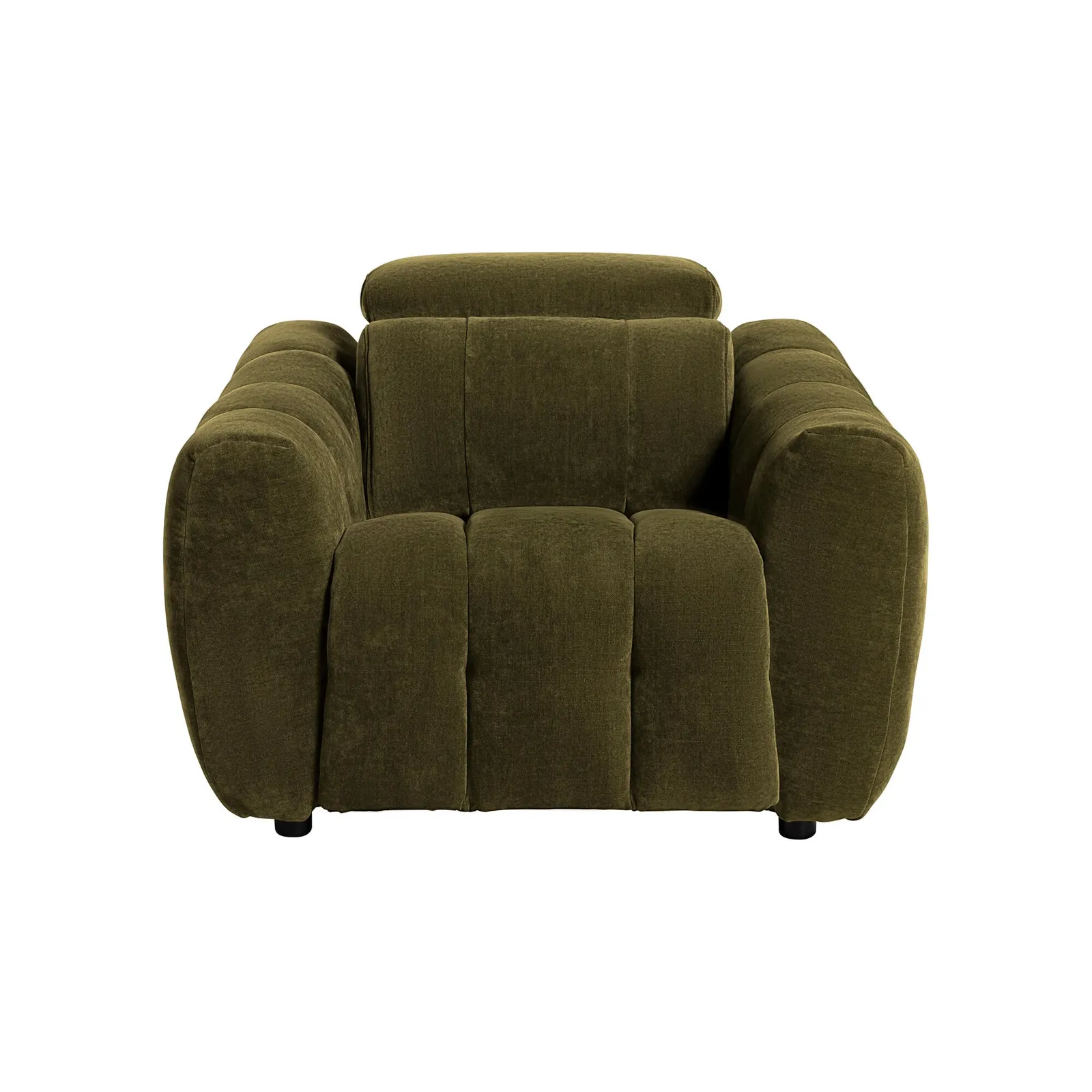 Montgomery Power Recliner Chair & Headrest, Green Fabric | Barker & Stonehouse 2