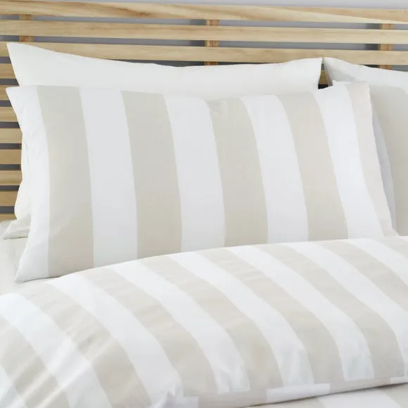 Catherine Lansfield Cove Stripe Duvet Cover and Pillowcase Set 3