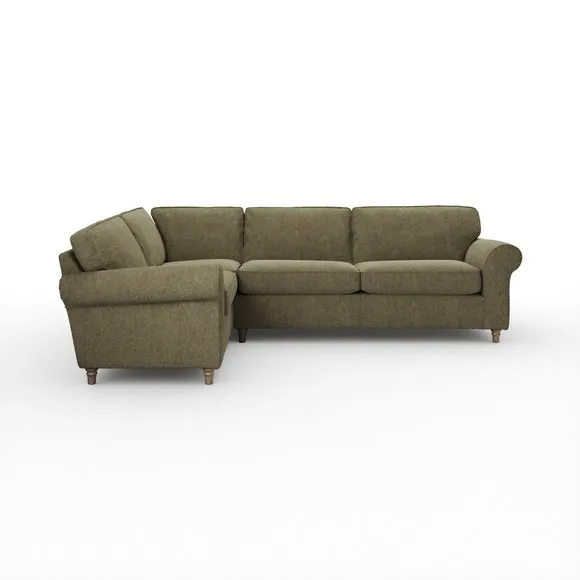Flori Soft Chenille Corner Sofa 6