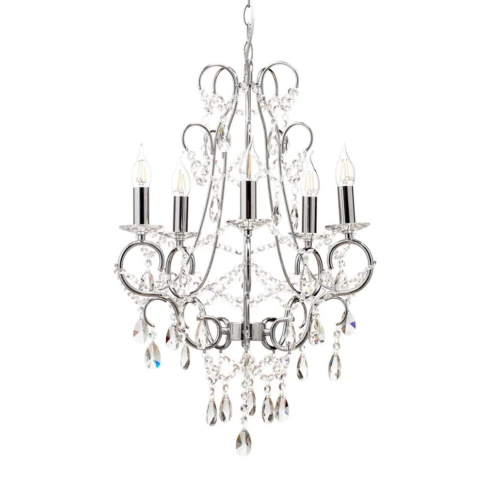 Viola Chandelier, Chrome
