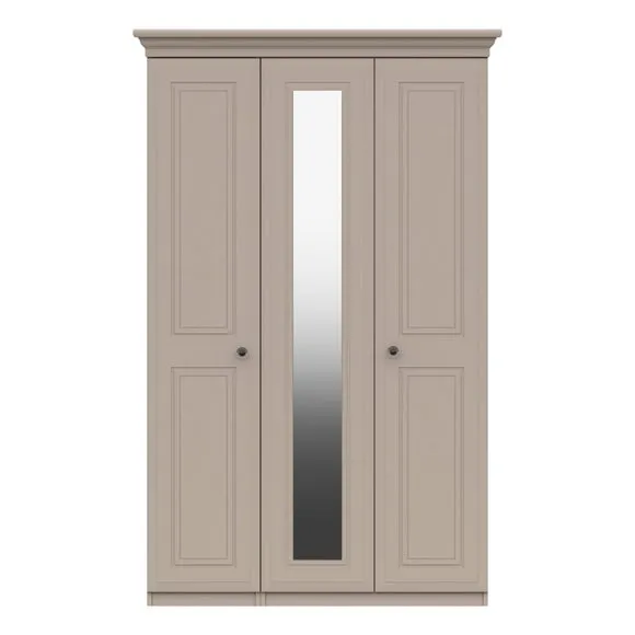 Portia Triple Wardrobe, Mirrored