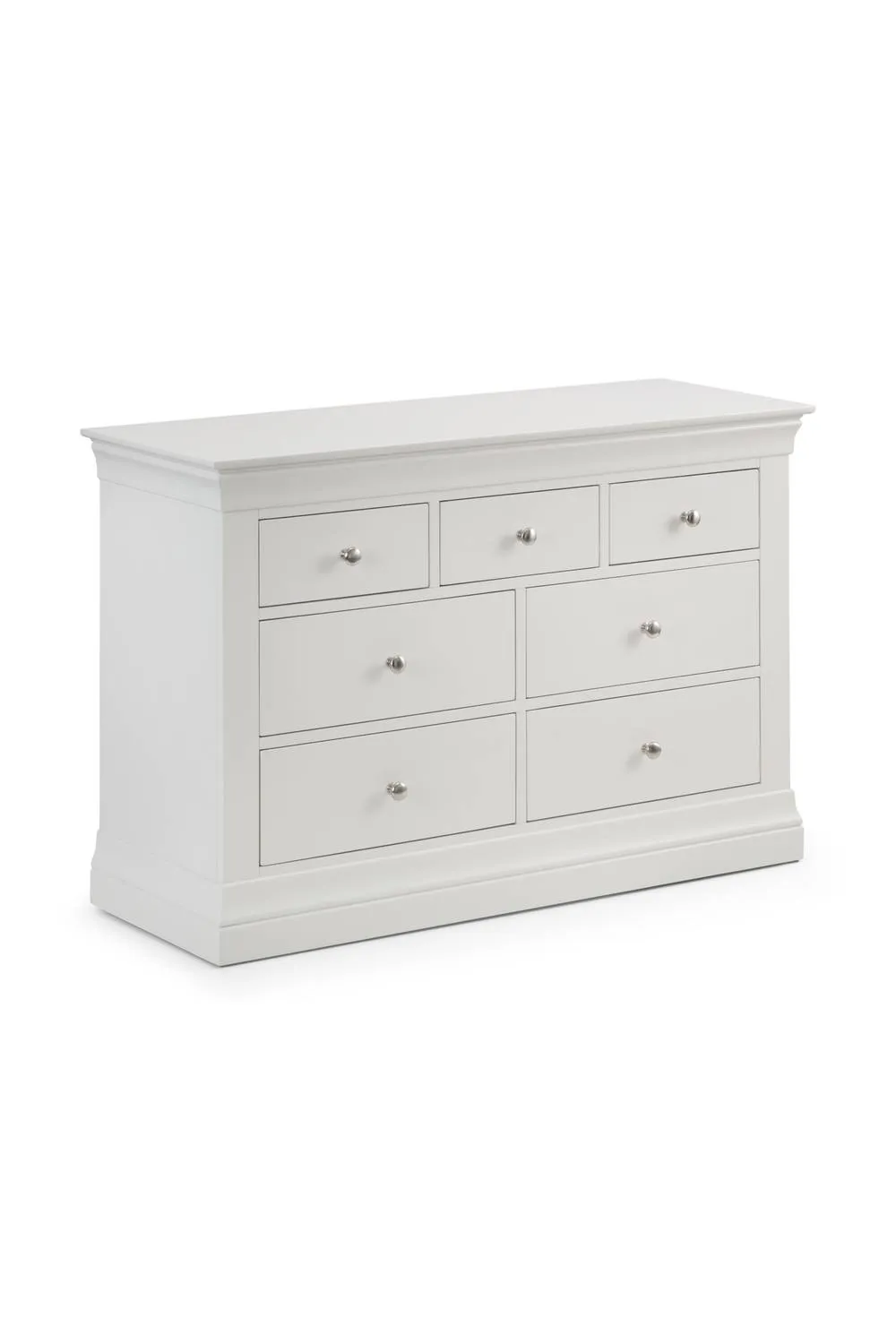 Julian Bowen Clermont 7 Drawer Chest (4+3) in White 4