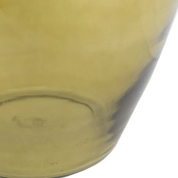 Crossland Grove Grasse Handblown Glass Vase Olive 390Mm, Green 5