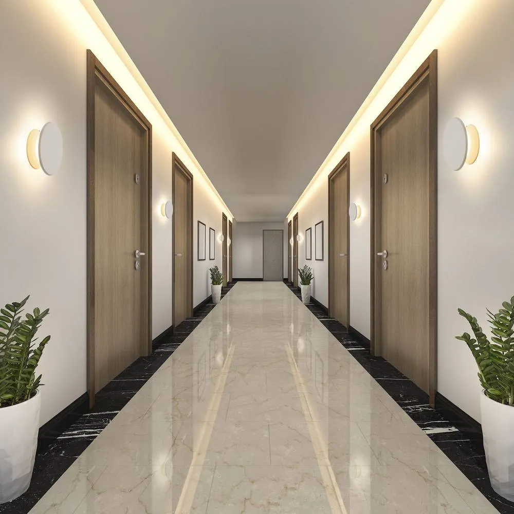 Netlighting Roc LED Integrated LED Wall Lamp White Opal WarmWhite 3000K 2