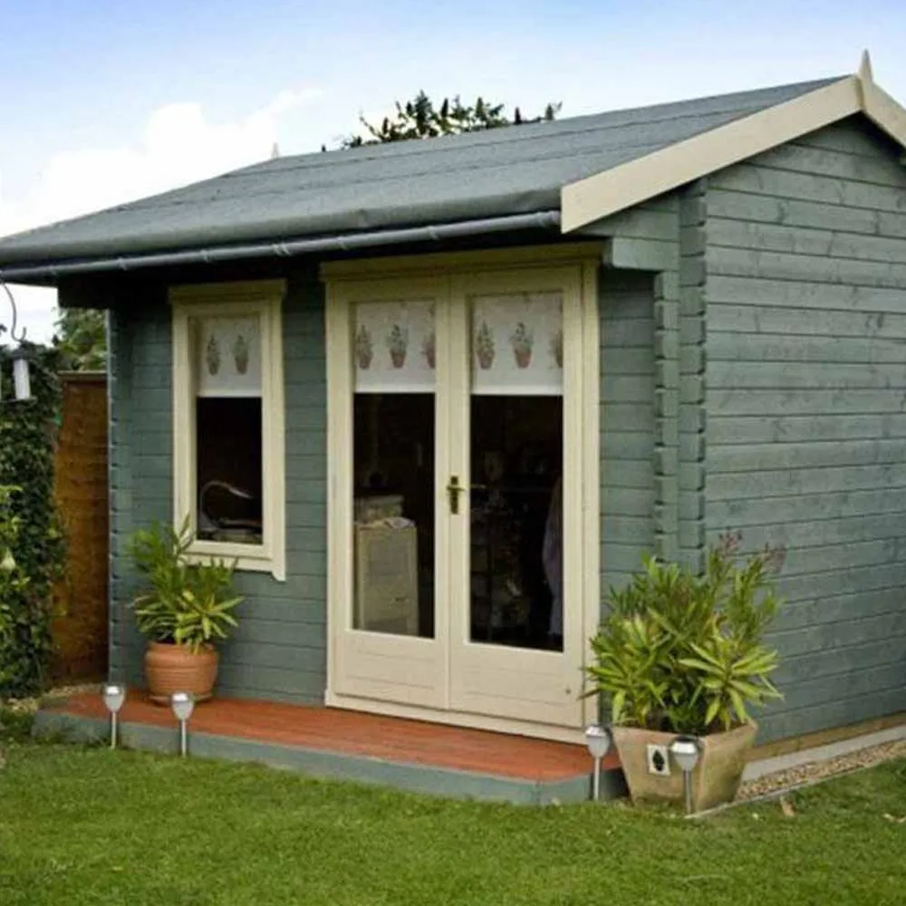 Shires Marlborough 28 mm Log Cabin 8 x 10 Feet in Natural