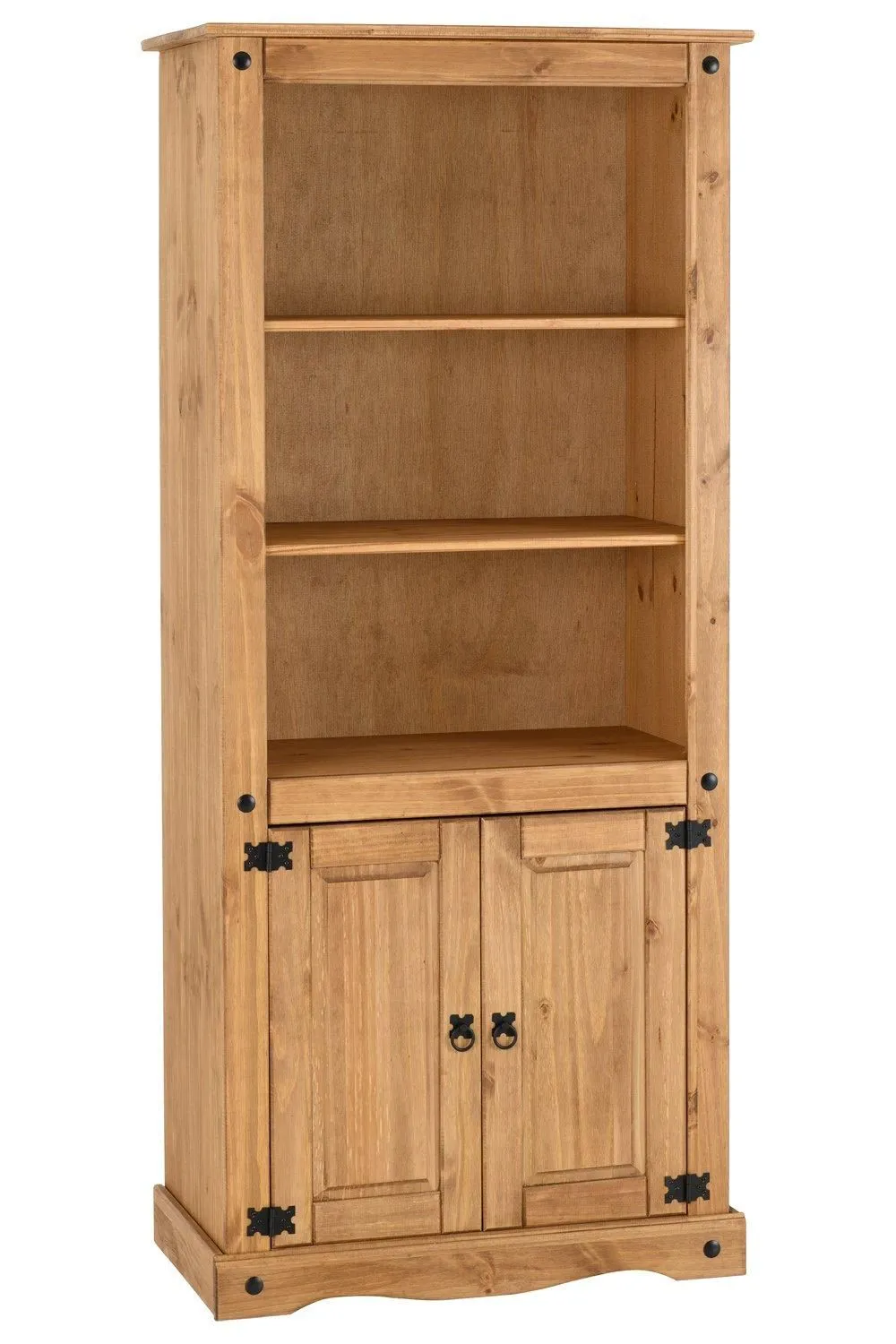 Seconique Corona 2 Door Display Unit/Bookcase in Natural 2