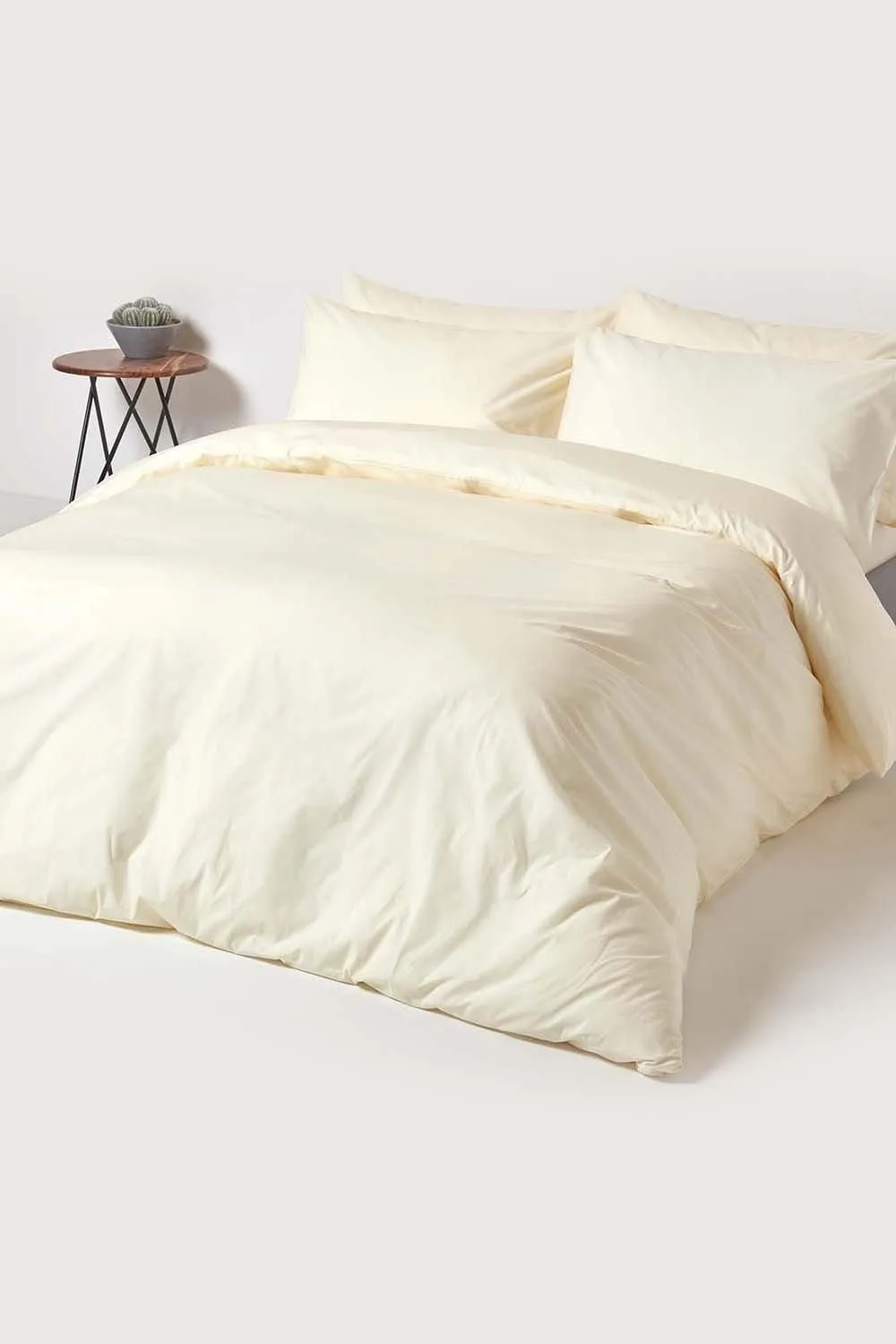 Homescapes Egyptian Cotton Flat Sheet 200 Thread Count in Cream 4