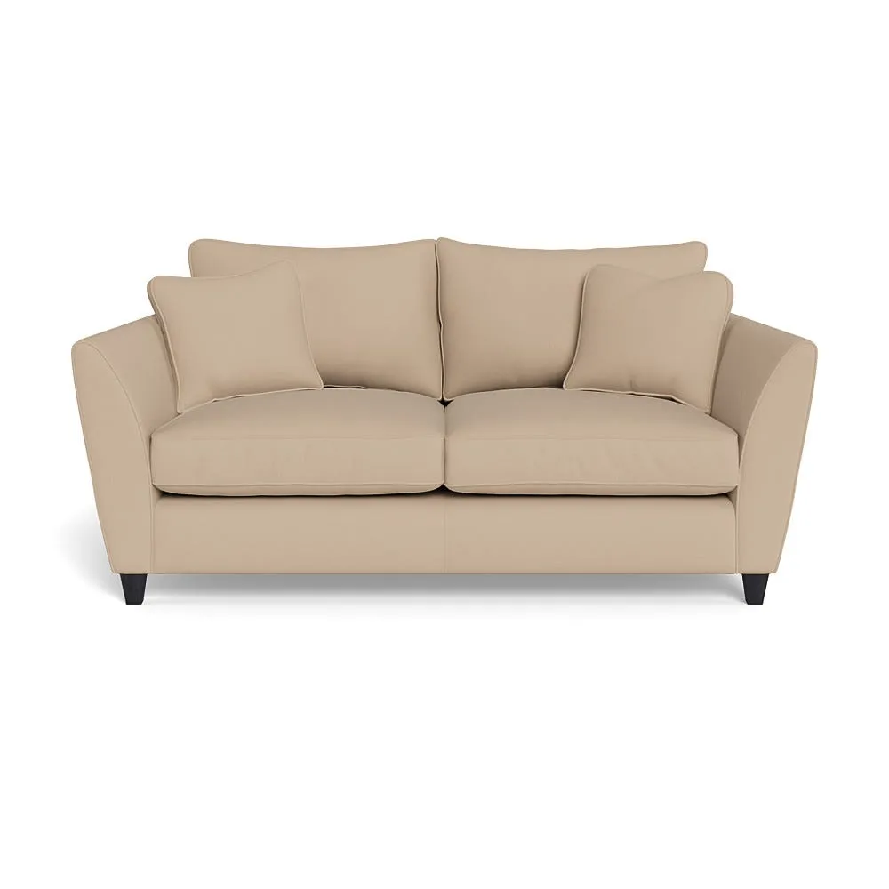 Heal's Torino 3 Seater Sofa Capelo Linen-Cotton Bamboo Black Feet 1